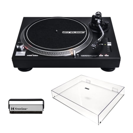 Reloop RP-4000 mk2 Direct Drive Turntable with Reloop Dust Cover and Brush