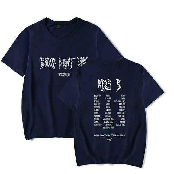 Rels B Merch Boys Don't Cry Tour T-Shirt Unisex Trend Casual Short Sleeve Top