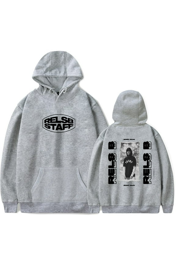 Rels B Rapper Merch Rels b Logo Hoodie Unisex long sleeves Trendy Casual Streetwear