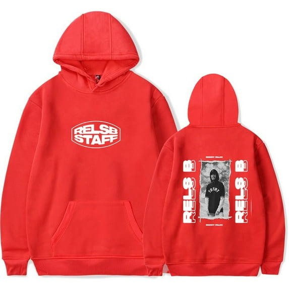 Rels B Rapper Merch Rels b Logo Hoodie Unisex long sleeves Trendy Casual Streetwear