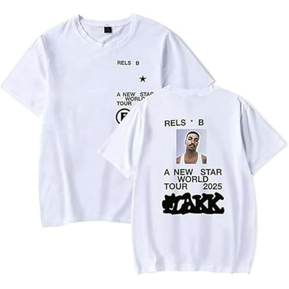 Rels B Tour 2025 T-shirt Women Men Casual Short Sleeve Printed Fashion Summer Tops Tee
