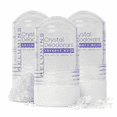 thumbnail image 1 of Relumins Crystal Deodorant, All-Natural Mineral Salt Roll-On, Non-Staining, Aluminum-Free, Natural Deodorant with 24-Hour Odor Protection - Unscented 60g x 3 Bottles, 1 of 10