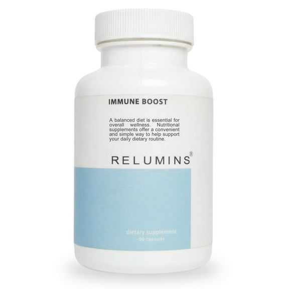 Relumins Immune Boost Original Support Blend with Natural Extracts and Essential Daily Supplement - 60 Capsules