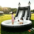 thumbnail image 1 of Relunch 24FT Commercial Grade PVC Inflatable Water Slide with Pool & Dartsboard for Kids and Adults (with Blower), Wet Dry Use, Summer Fun, 24x13x13FT, 1 of 10