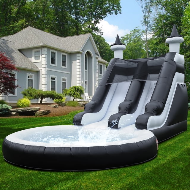 Splash Inflatables Relunch Giant Commercial Inflatable Water Slide with Dartsboard & Big ...