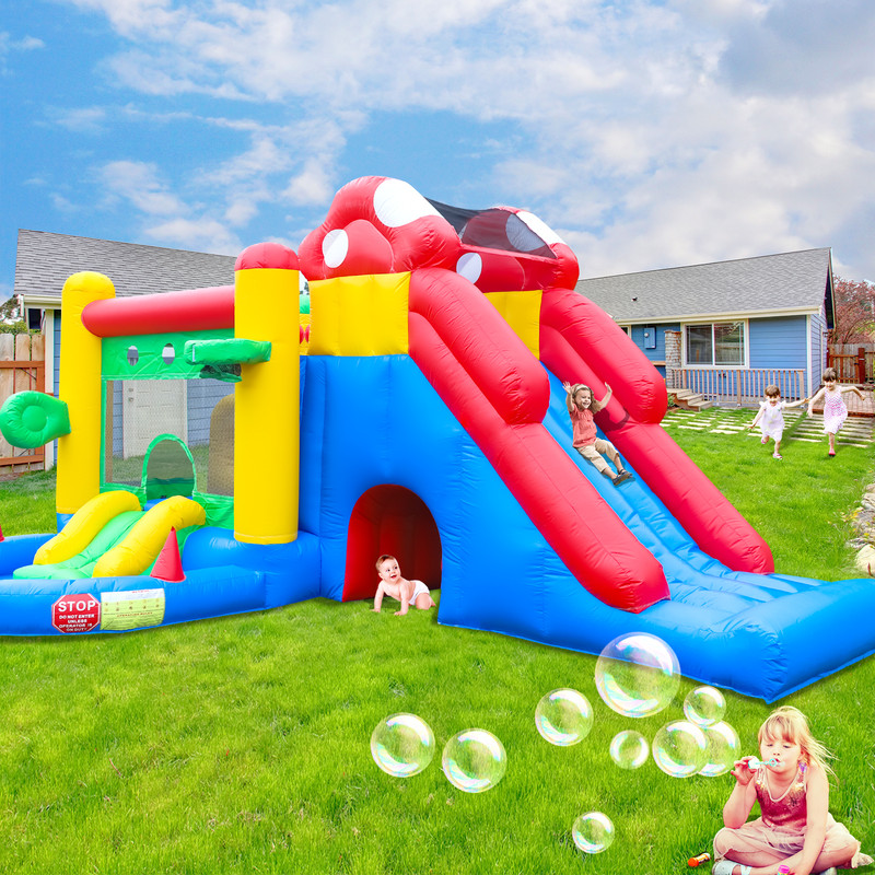 Relunch Inflatable Bounce House, Jump and Water Slide Bouncer with