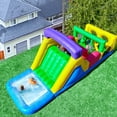 thumbnail image 1 of Relunch 22 ft Commercial PVC Inflatable Bounce House Obstacle Course with Water Slides & Blower for Kids Outdoor Party 22x8x8.2FT, 1 of 9