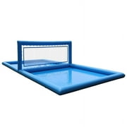 Relunch Inflatable Volleyball Court Gaint Beach Volleyball Pool with Air Pump, Water Volleyball Field for Outdoor Sport Game