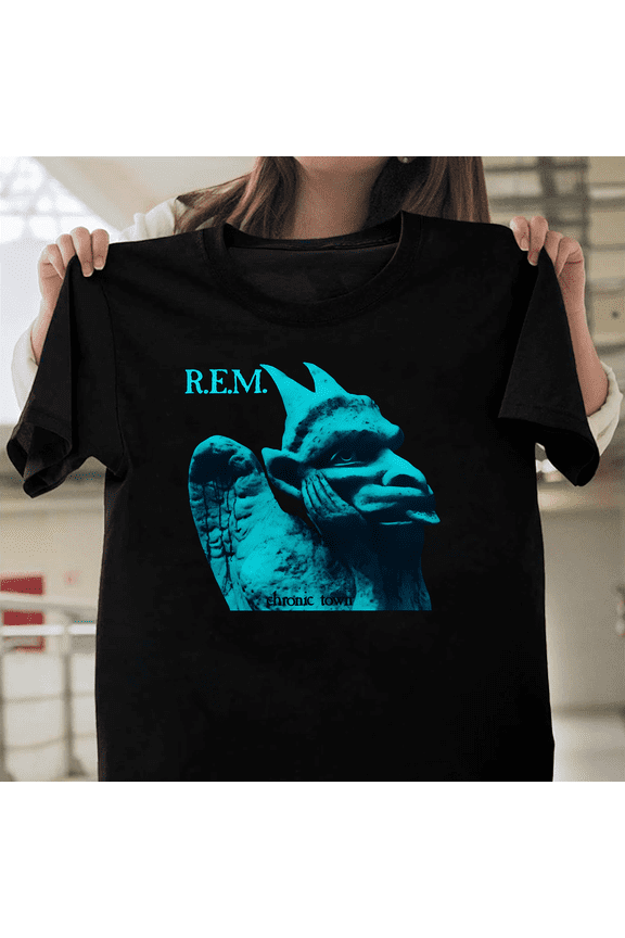 Rem Chronic Town Athens GA Rock Band Cotton Graphic Fan Tee Comfort Color Art V61587 Unisex T-Shirt, Size Up to 5XL