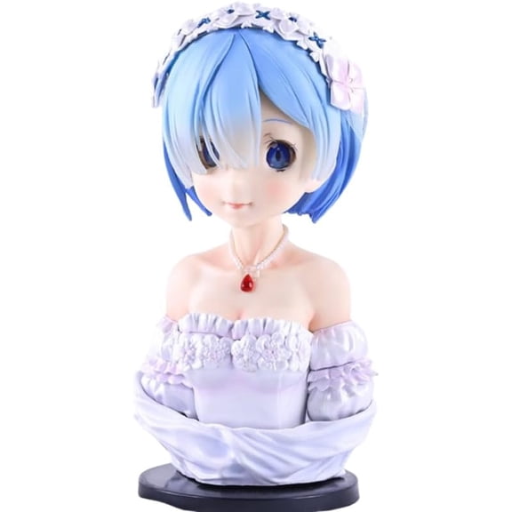 Rem Figure Wedding Dress Bust Rem Action Figures 21cm/8.3inch PVC Character Action Model Figure Statue Decoration Ornament Gifts
