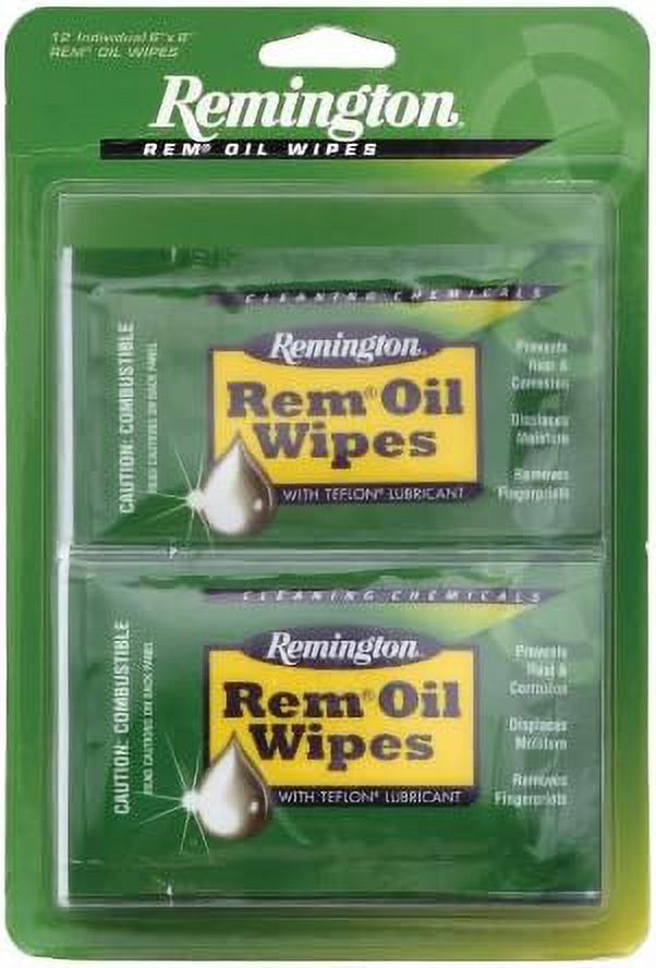 Rem Oil Wipes, 12 Count (6 x 8Inch)