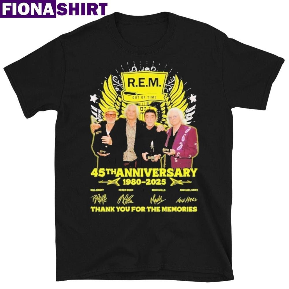 Rem Out Of Time 45th Anniversary 19802025 Signatures Thank You For The
