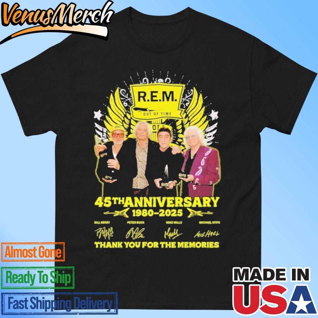 Rem Out Of Time 45th Anniversary 19802025 Signatures Thank You For The