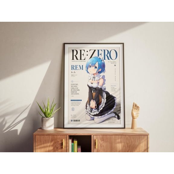Rem Poster - Re:Zero Starting Life In Another World Wall Art Unframed Size 24''x36'' GooGate