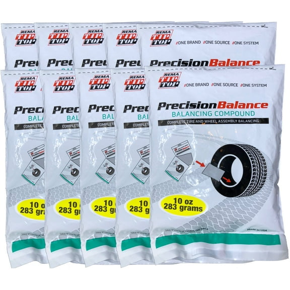 Rema 10 PrecisionBalance 10 oz Tire Balance Beads Kits (100 Ounce) Drop in Bags