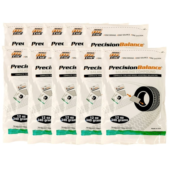 Rema 10 PrecisionBalance 12 oz Tire Balance Beads Kits (120 Ounce) Drop in Bags