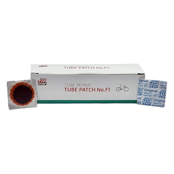 Rema 25mm Round Repair Patches - 100/Box | Tire Patch Kit | Rubber Puncture Patches | Inner Tube Patch | Bicycle Tire Repair