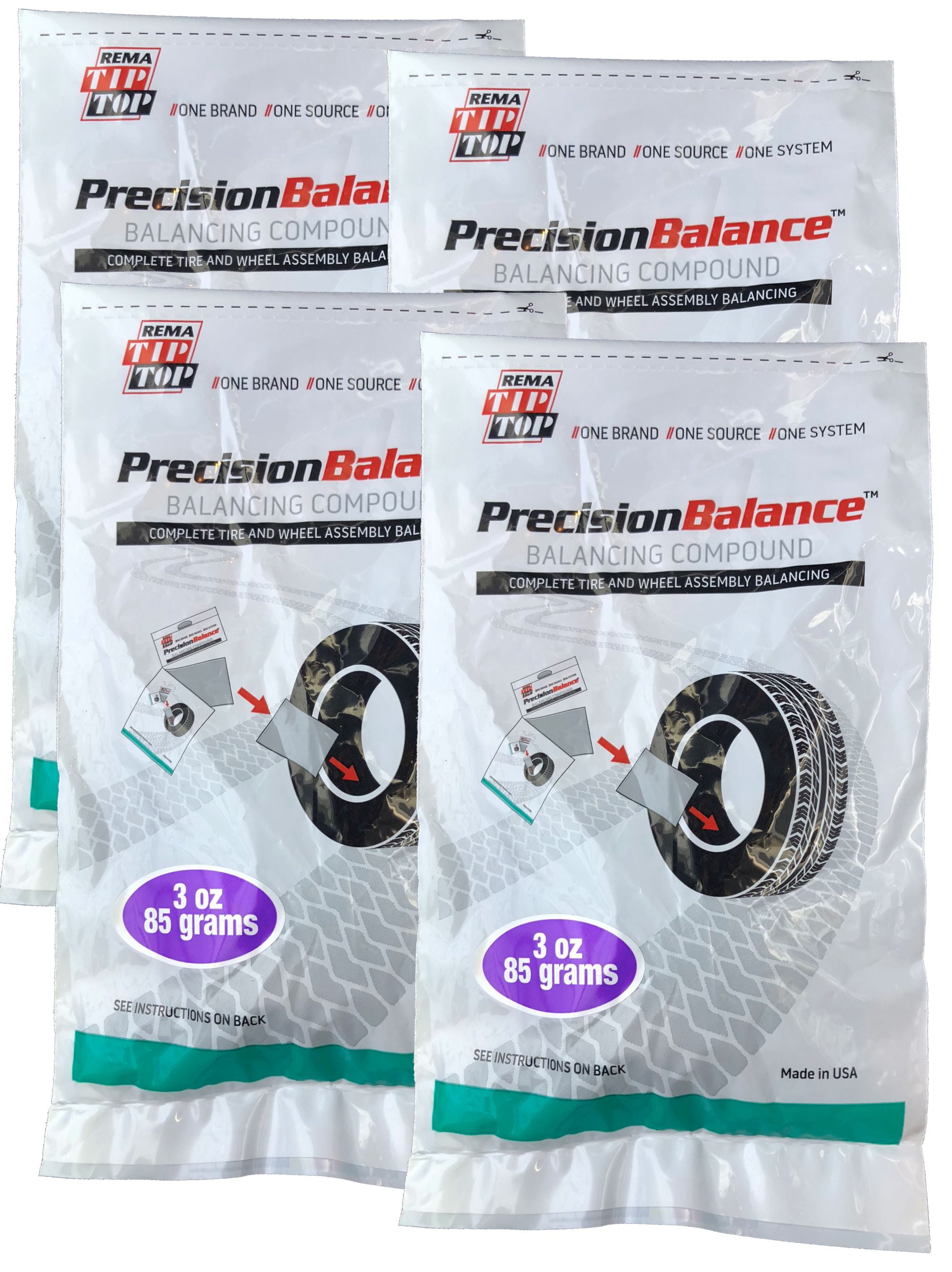 Rema 4 PrecisionBalance 3 oz Tire Balance Beads Kits (12 Ounces) Drop