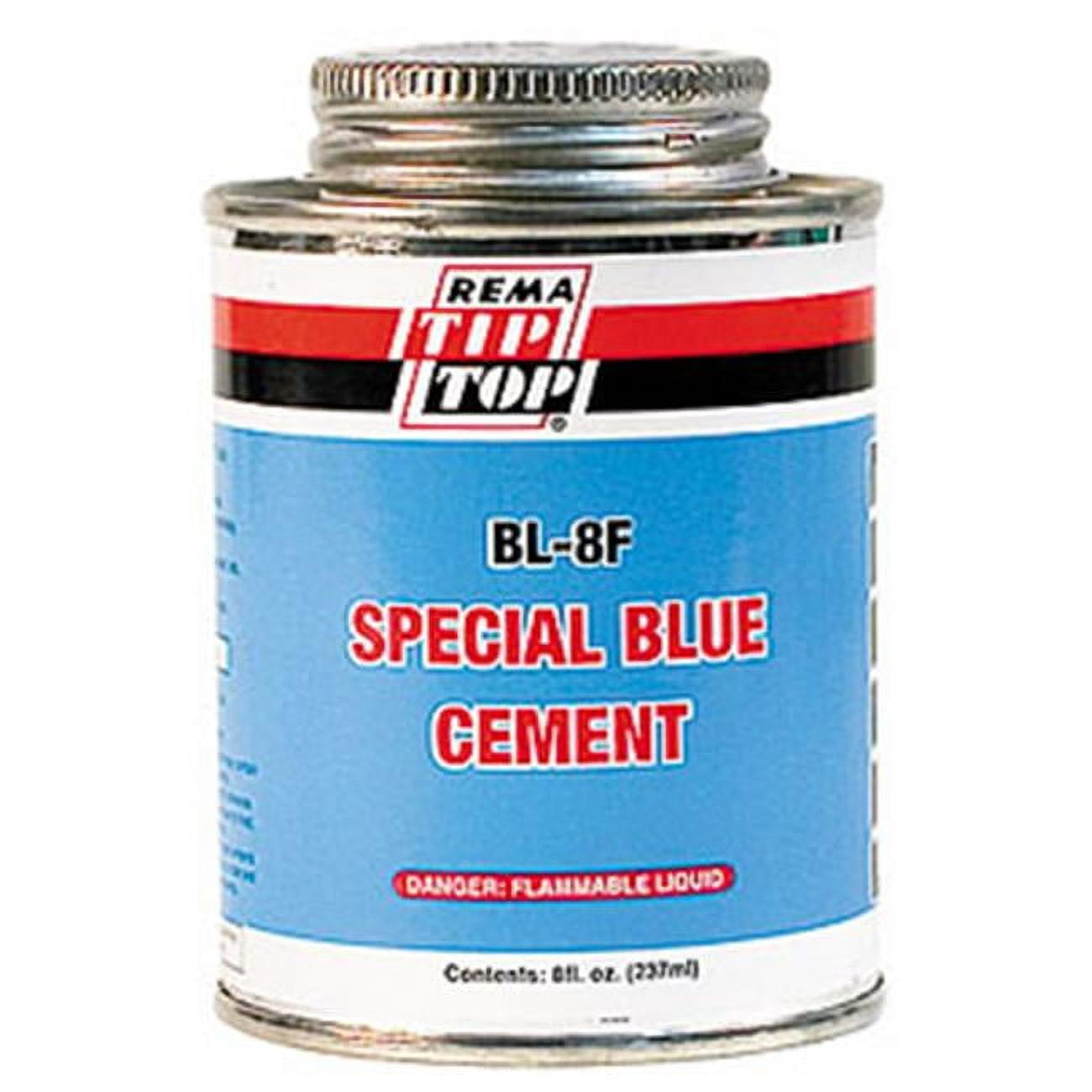 Rema Tip Top Special Blue Cement BL-8F – 8 Fl Oz Tire Repair Vulcanizing Cement (2 Cans) – Cold Vulcanizing, Fast Drying