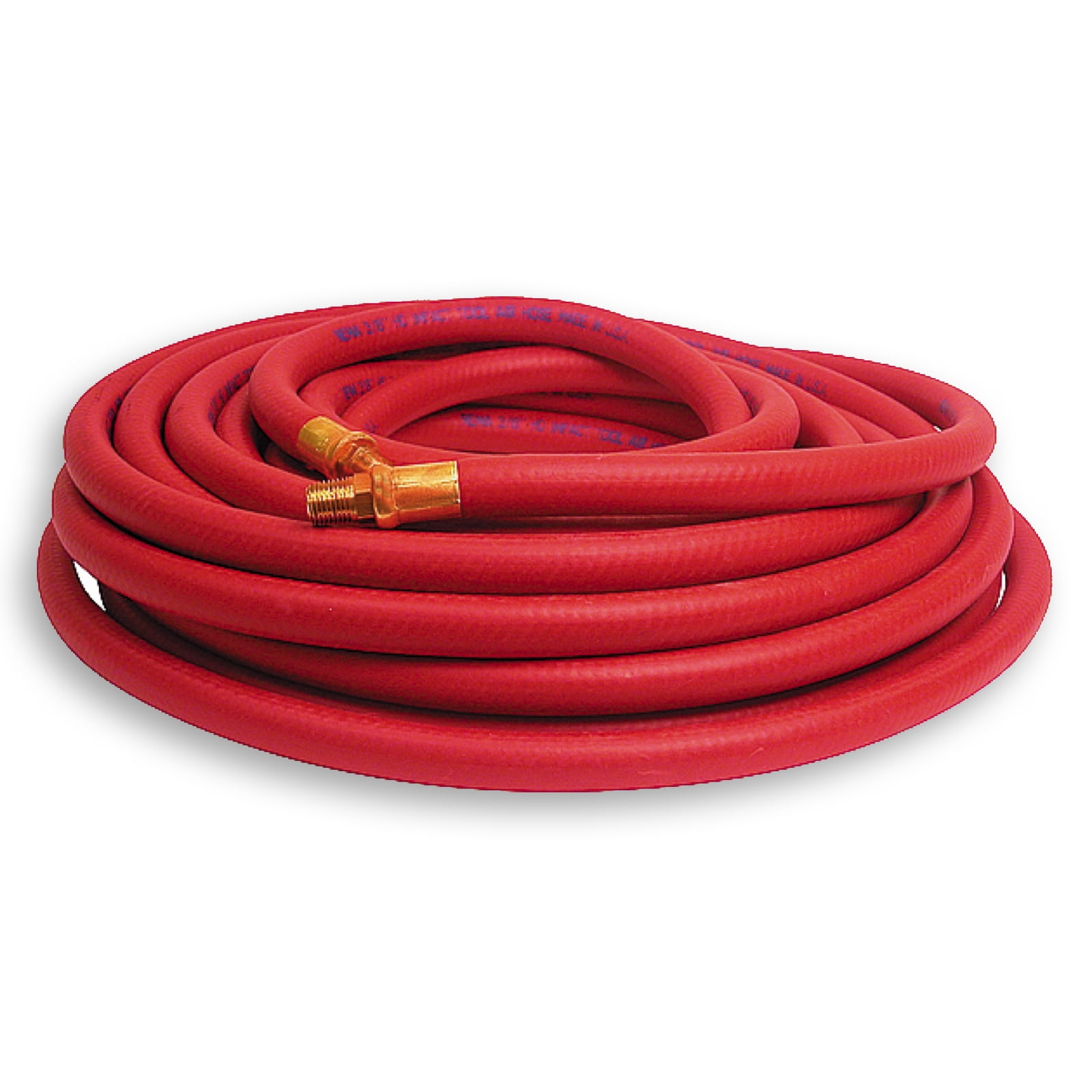 Rema Reinforced 1/2 in Air Hose,  1/2 in NPT Male End, 50 Feet Long Tire Shop Hose