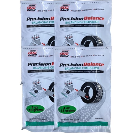 Rema Tip Top PrecisionBalance 4 oz Tire Balance Beads Kit, 16 oz Total, Includes Valve Caps & Cores