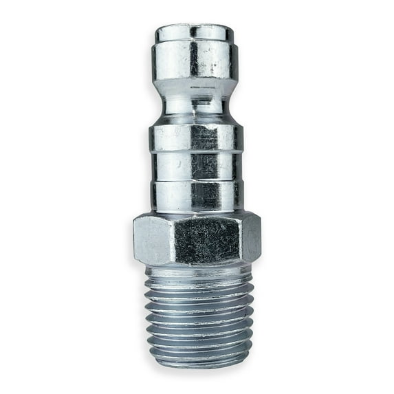 Rema Tru-Flate Style 1/4 in NPT Male Coupler Nipple for Shop Air Line Hose Tools