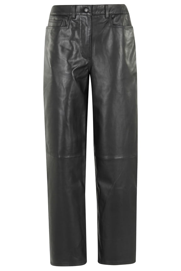 Cocoon Black Leather Pants (Women's)
