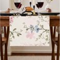 thumbnail image 1 of Remain Unique Floral Linen Table Runner 13x72 inch for Spring Summer Home Kitchen Table Decor, 1 of 5
