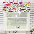 thumbnail image 1 of Remain Unique Floral Pattern Polyester Rod Pocket Curtain Valance for Home Bedroom Living Room Kitchen Window Decor 54x18 inch, 1 of 5