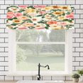 thumbnail image 1 of Remain Unique Polyester Rod Pocket Curtain Valance with Floral Pattern for Home Bedroom Living Room Kitchen Window Decor 54x18 inch, 1 of 5