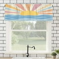 thumbnail image 1 of Remain Unique Polyester Rod Pocket Curtain Valance with Sunset Beach Pattern for Home Bedroom Living Room Kitchen Window Decor 54x18 inch, 1 of 5