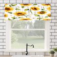 thumbnail image 1 of Remain Unique Sunflower Pattern Polyester Rod Pocket Curtain Valance for Home Bedroom Living Room Kitchen Window Decor 54x18 inch, 1 of 5