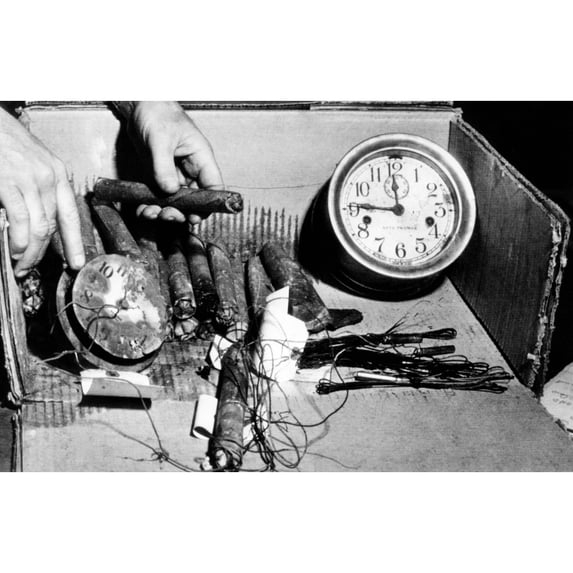 Remains Of A Time Bomb. Mr. And Mrs. Walter Overall Of Flintridge History (24 x 18)