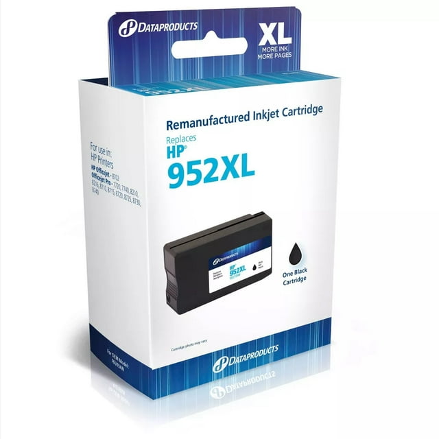 Remanufactured Dataproducts Black XL High Yield Single Ink Cartridge Compatible with HP 952XL