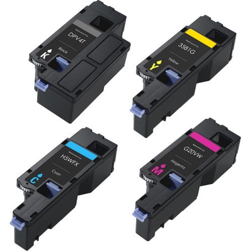 Remanufactured Dell 593-BBJX / 593-BBJU / 593-BBJV / 593-BBJW toner cartridges - 4-pack