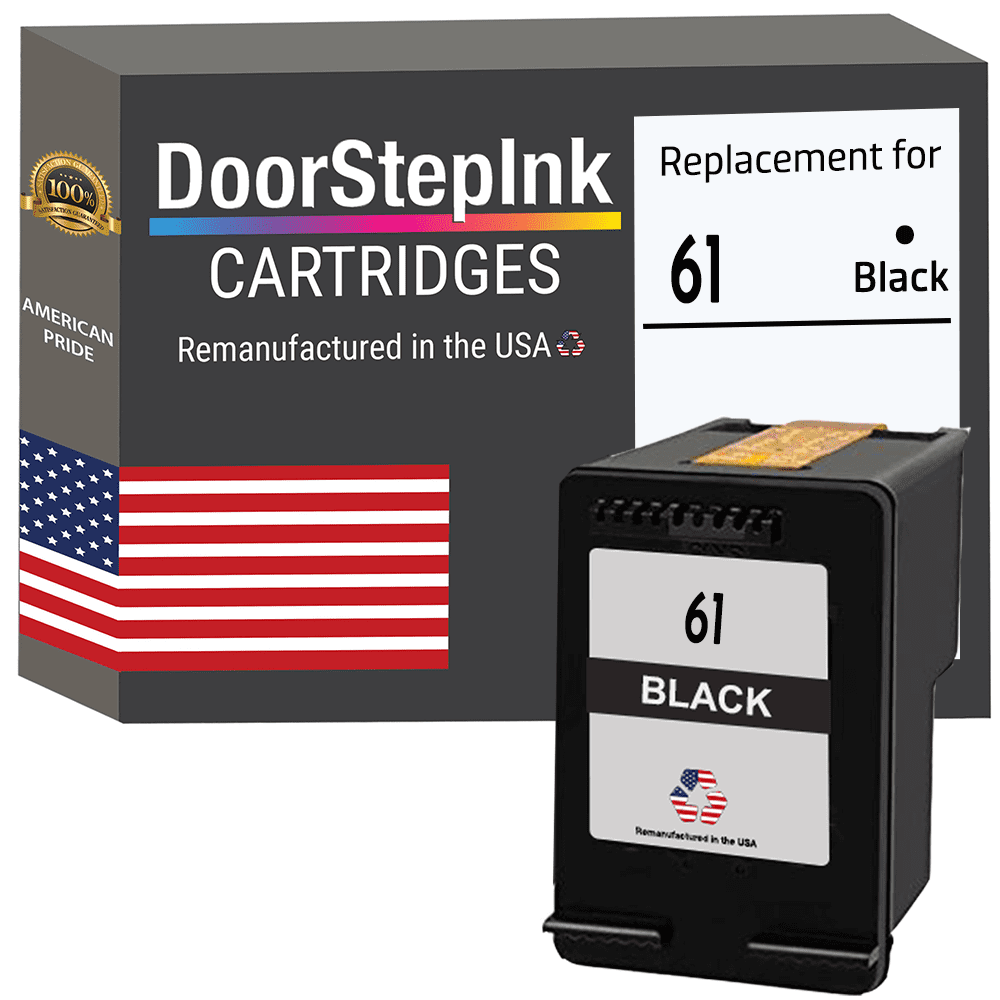 Remanufactured DoorStepInk Brand for HP 61 Black (CH561WN) In USA Ink ...