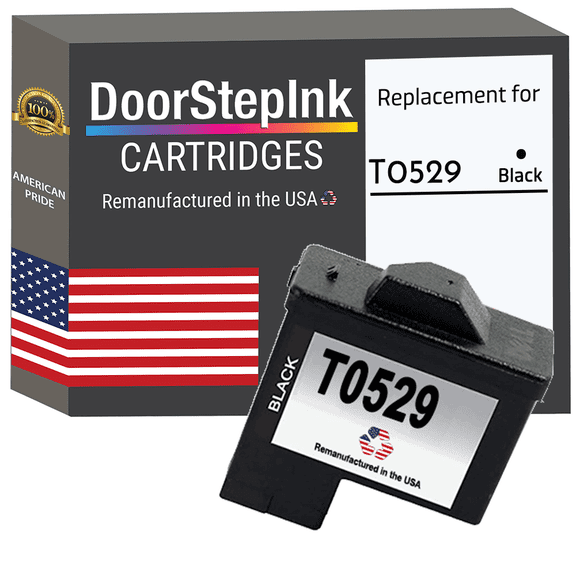 Remanufactured DoorStepInk High Yield Ink Cartridge for Dell Series 1 T0529 Black
