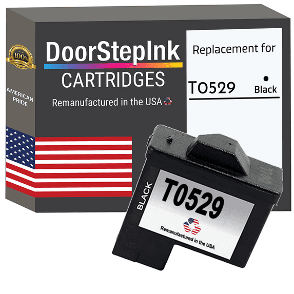 Remanufactured DoorStepInk High Yield Ink Cartridge for Dell Series 1 T0529 Black