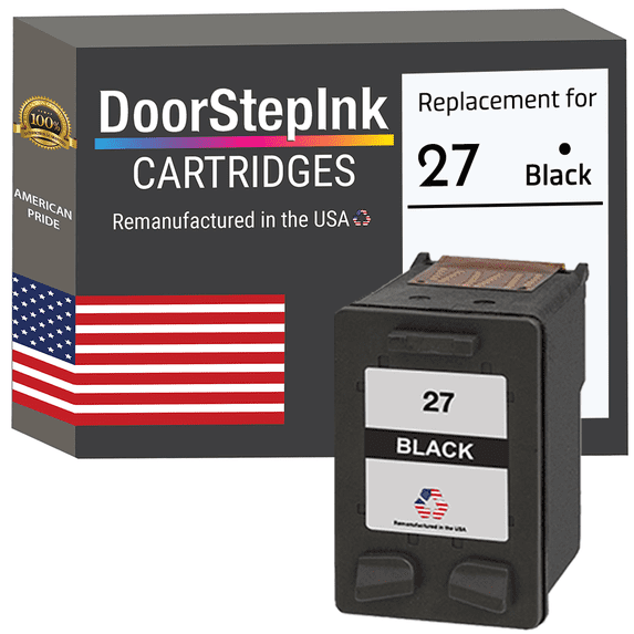 Remanufactured DoorStepInk High Yield Ink Cartridge for HP 27 C8727AN Black