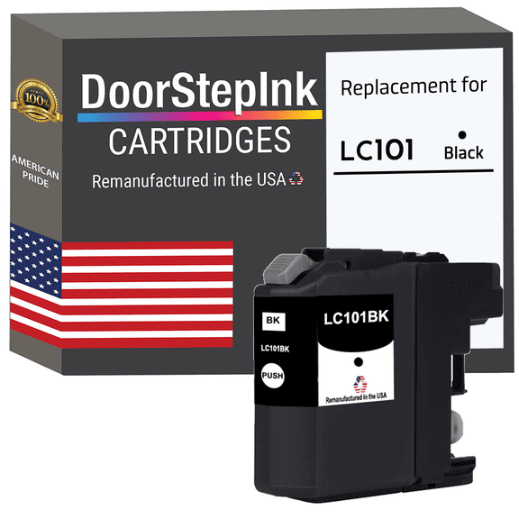 Remanufactured DoorStepInk High Yield Ink Cartridges for Brother LC101 Black