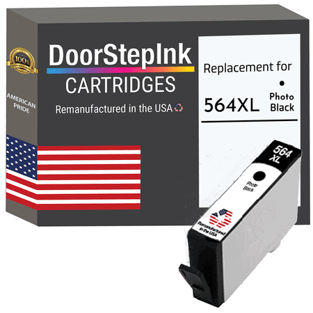 Remanufactured DoorStepInk High Yield Ink Cartridges for HP 564XL CR277WN Photo Black