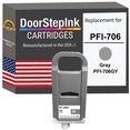 thumbnail image 1 of DoorStepInk PFI-706 700ml Gray Ink Cartridge Compatible with Canon imagePROGRAF iPF8300 and iPF8400, 1 of 10