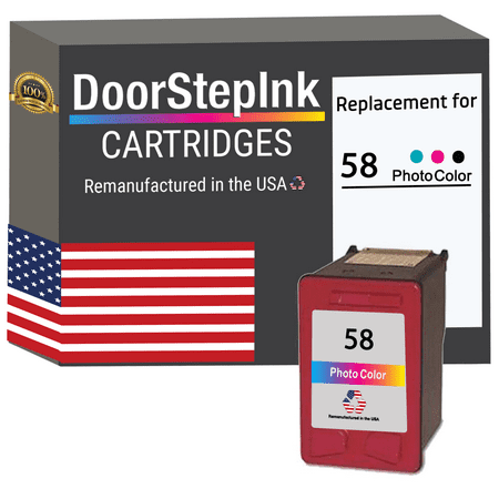 Remanufactured DoorStepInk Ink Cartridge for HP 58 C6658AN Photo Color
