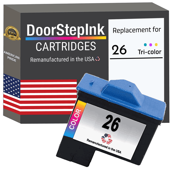 DoorStepInk Ink Cartridge Compatible for Lexmark #26 Tri-Color