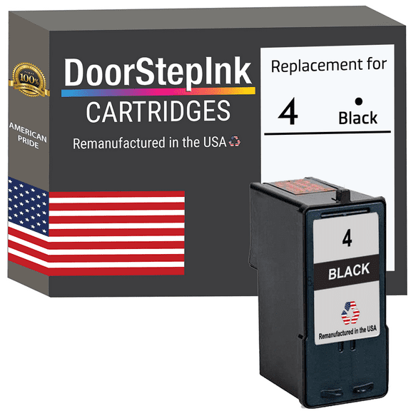 Remanufactured DoorStepInk Ink Cartridge for Lexmark #4 Black
