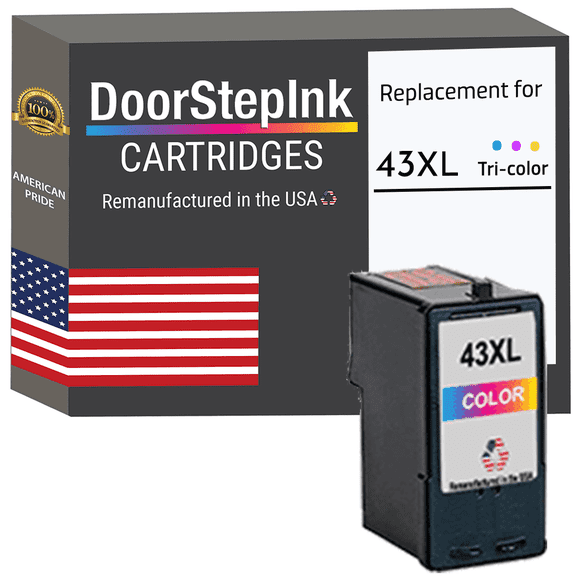 DoorStepInk 43XL Ink Cartridge Compatible for Lexmark 43XL Tri-Color