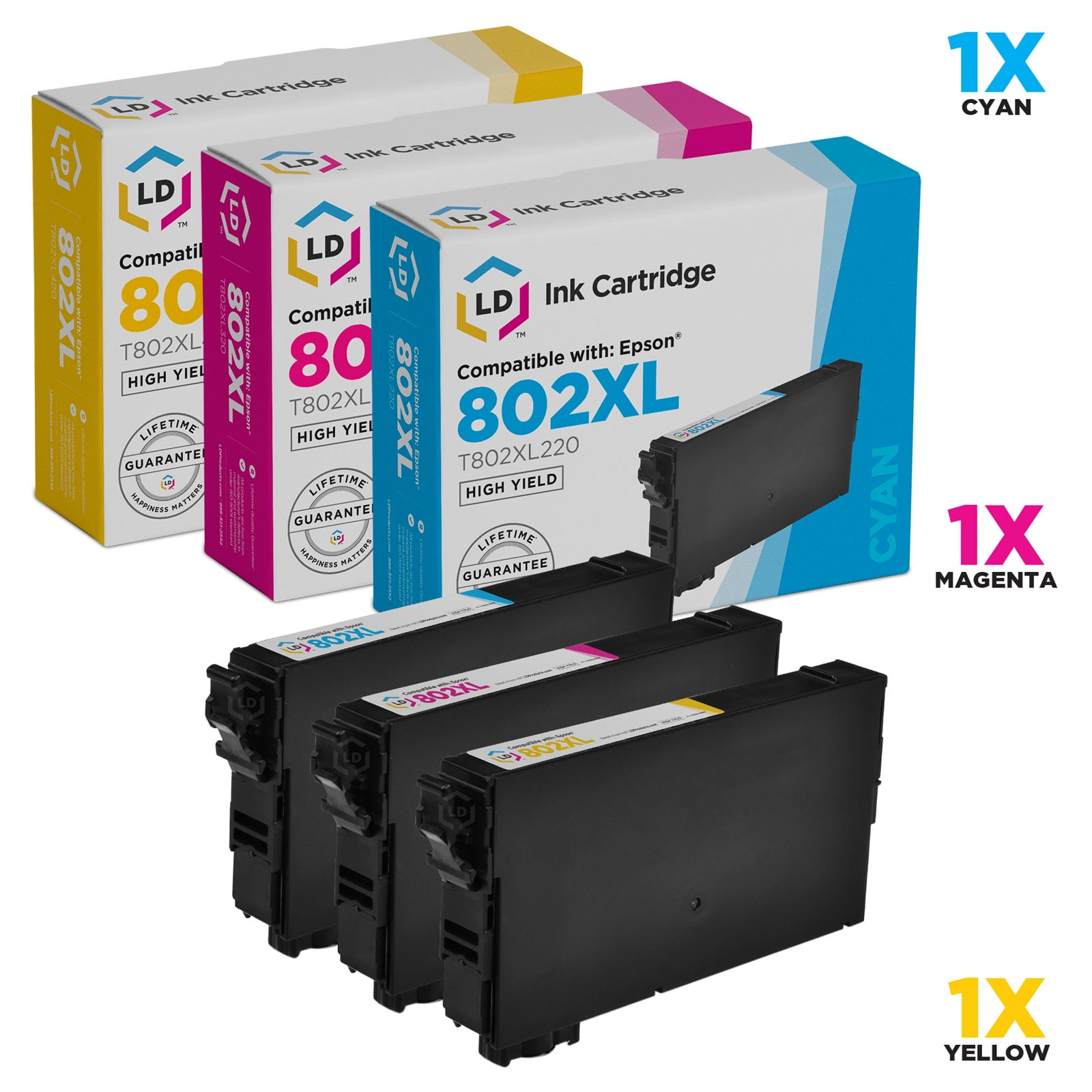 Clorisun 35XL Ink Cartridges for Epson 35XL 35 XL Ink Black Cyan Magenta  Yellow for Epson WorkForce Pro WF-4720DWF WF-4725DWF WF-4730DTWF  WF-4740DTWF WF-4730 WF-4720 WF-4725 WF-4740 Printer(4 Pack): :  Computers & Accessories