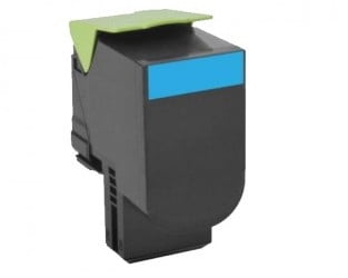 Remanufactured Lexmark 80C1SC0 toner cartridge - cyan
