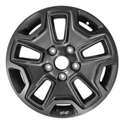 Remanufactured Painted Black Metallic Aluminum Wheel 17 x 7.5 fits 2013-2017 Jeep Wrangler