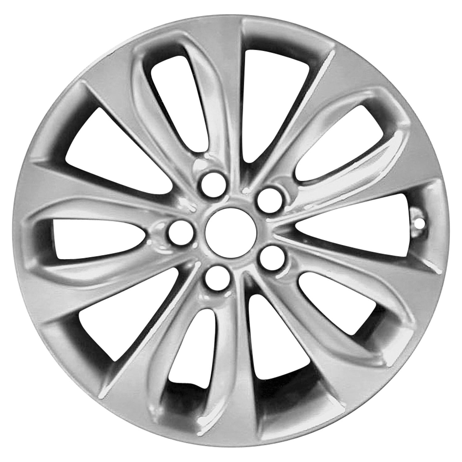Remanufactured Painted Light Smoked Hypersilver Aluminum Wheel 18 x 7.5 529103Q350 fits 2010-2013 Hyundai Sonata